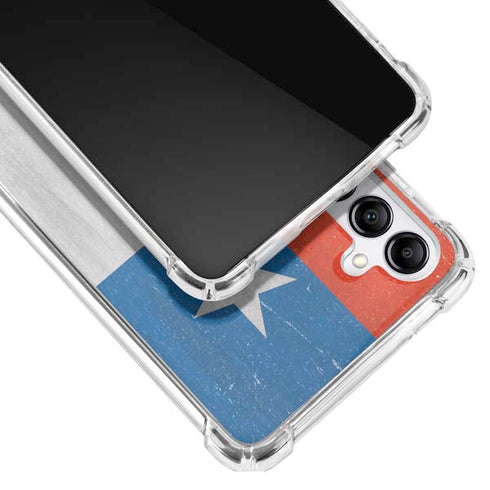 Chile Flag Distressed Galaxy A14 5G Clear Case